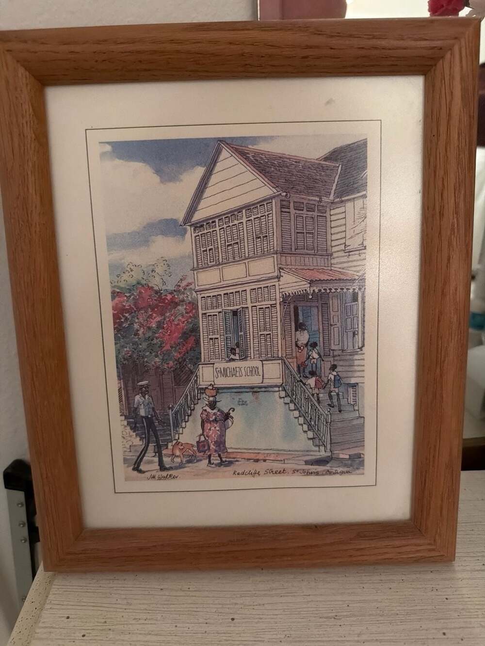 Jill Walker Framed Print St. Michaels School Redcliffe‎ Street St. Johns Antigua